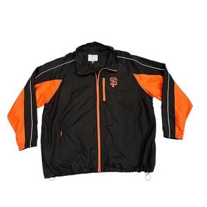 San Francisco Giants Jacket Mens 2XL Black Orange MLB Baseball G III Carl Banks
